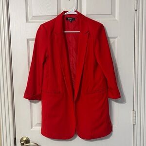 Missguided Vibrant Red Women's Blazer